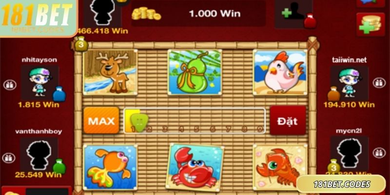 Nhiều người yêu thích bầu cua 181Bet
