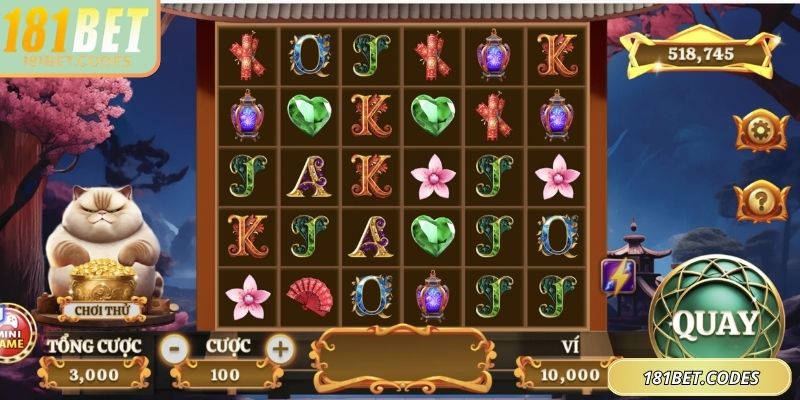 Mèo Chiêu Tài 181Bet – Nổ Hũ May Mắn Với Thưởng Hấp Dẫn 2 Cơ chế nổ hũ và tính thưởng minh bạch, tạo cơ hội săn hũ lớn